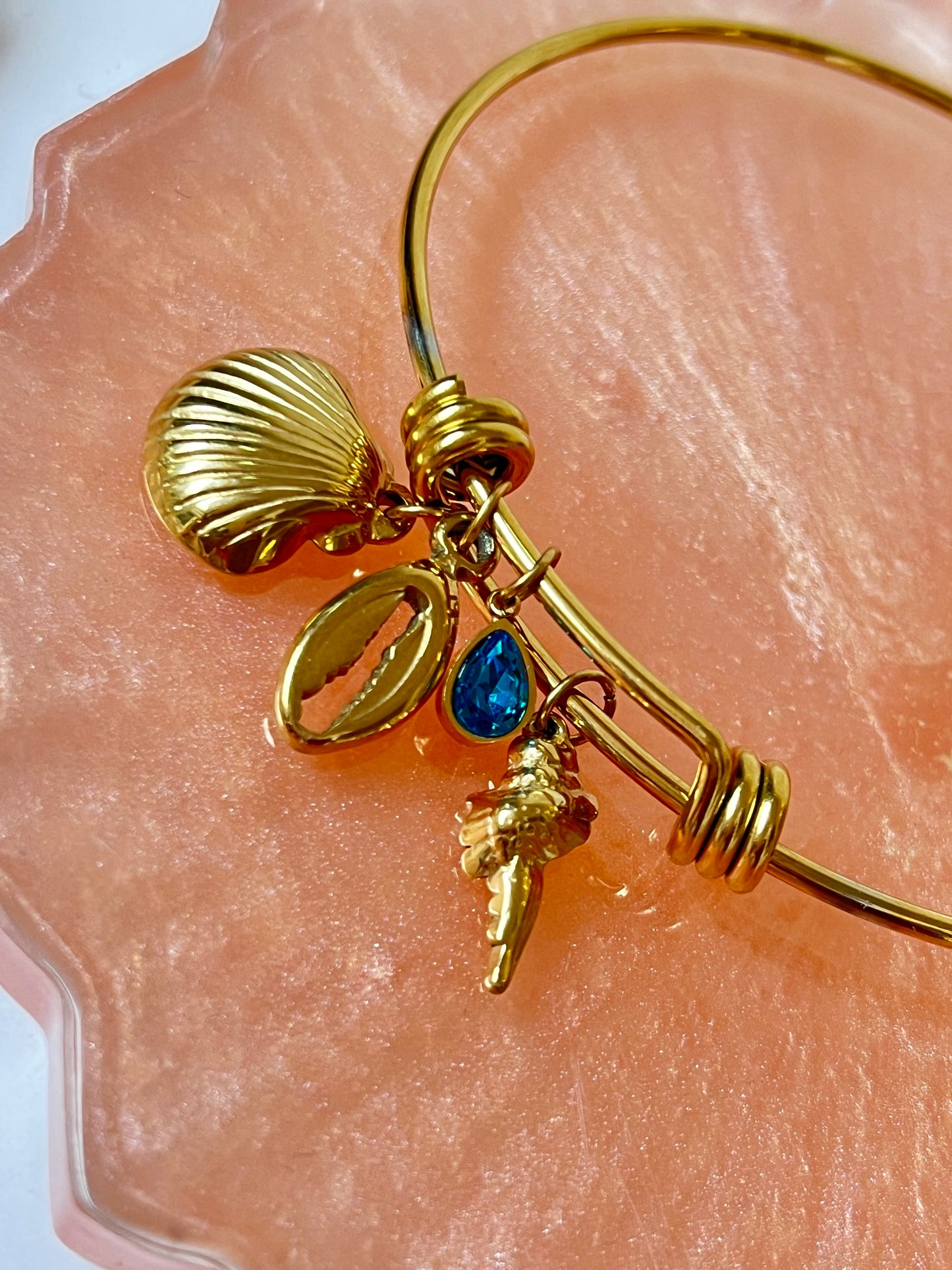 Pulsera concha azul