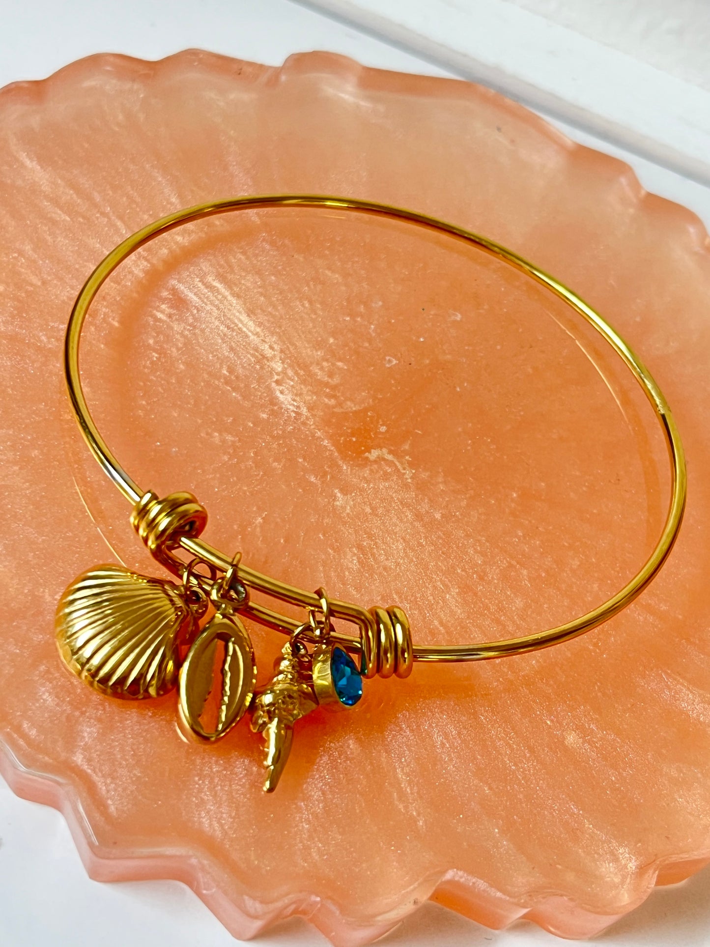 Pulsera concha azul